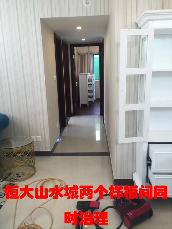 恒大山水城两个样板间同时治理